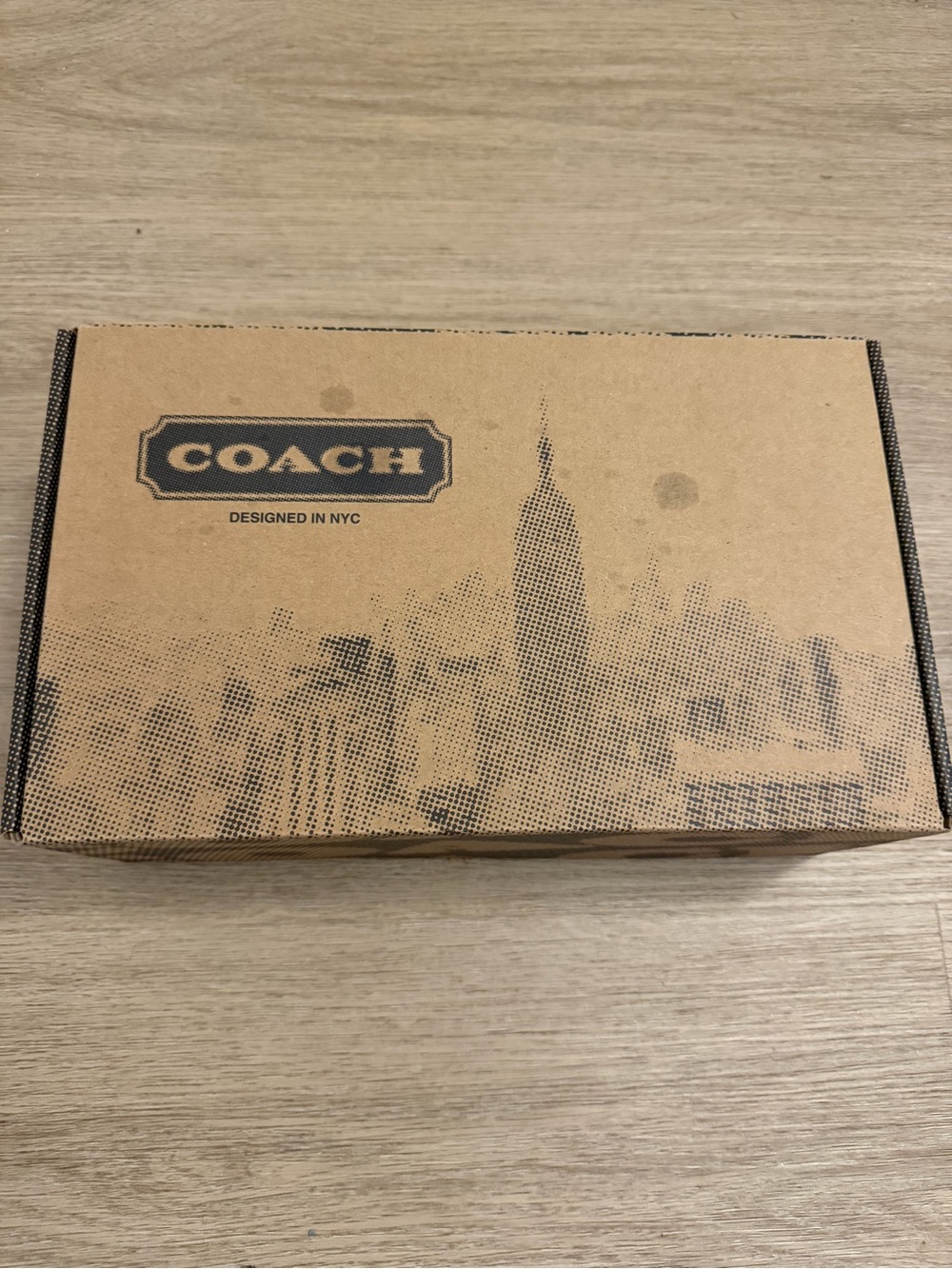 Coach Cream Leather Low-Top Sneakers with Brown Monogram Heel - Picture 4 of 9